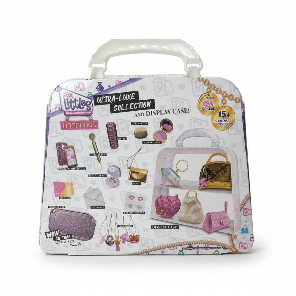 Real Littles Handbags Ultra-Luxe Collection NIB Pink Gold 5 Exclusive Micro Bags